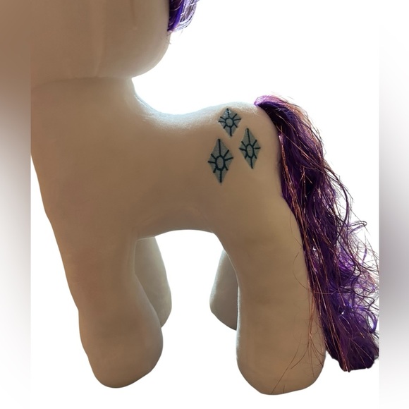 TY My Little Pony Rarity Beanie Ty Sparkle Plush MLP 16" - Picture 2 of 7